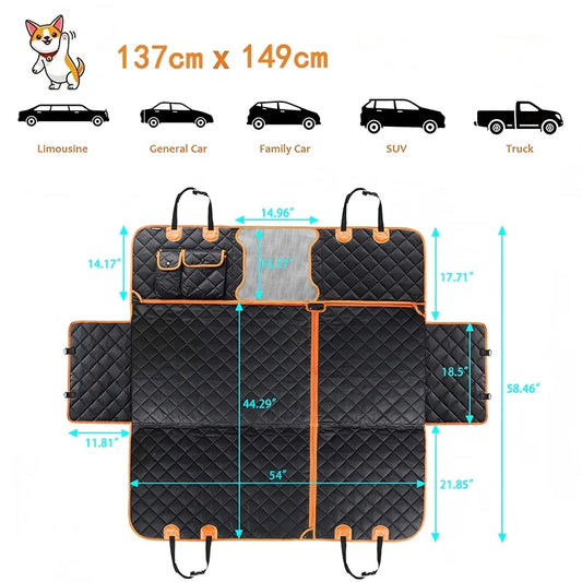 Waterproof Seat Cover Hammock, Nonslip Back Seat Protector