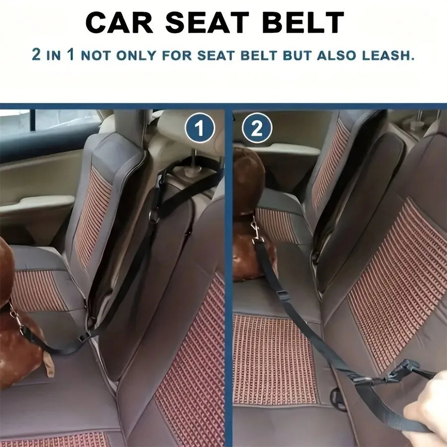 Soul Pet Car Seat Belt For Dogs And Cats, Retractable Backseat Leash