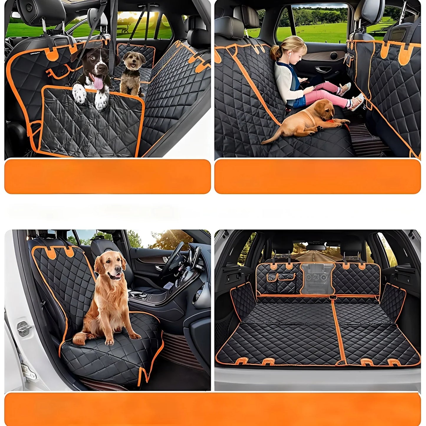 Waterproof Seat Cover Hammock, Nonslip Back Seat Protector