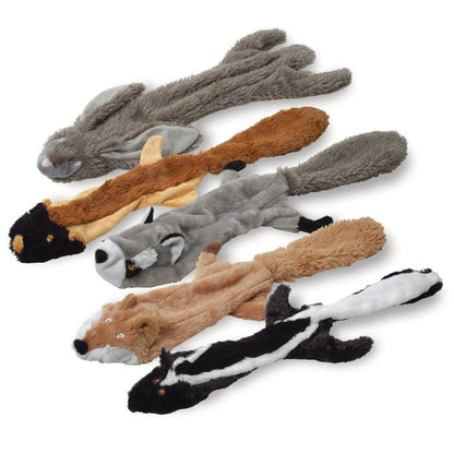 Unstuffed Plush Dog Toys, 21"L