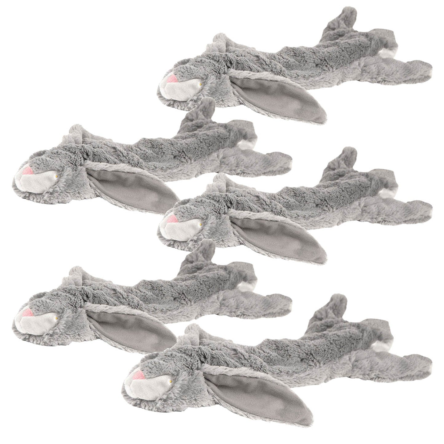 Unstuffed Plush Dog Toys, 21"L