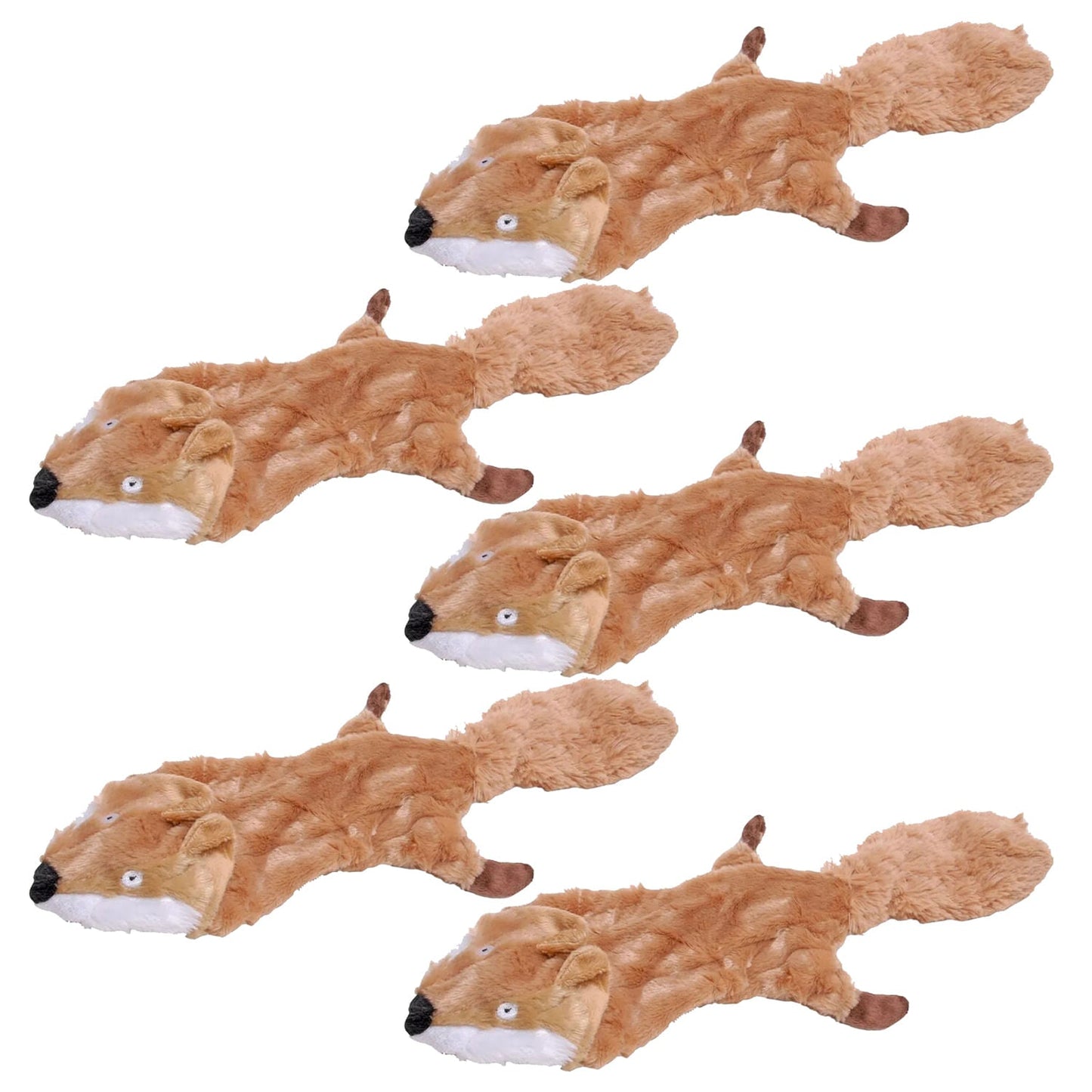 Unstuffed Plush Dog Toys, 21"L