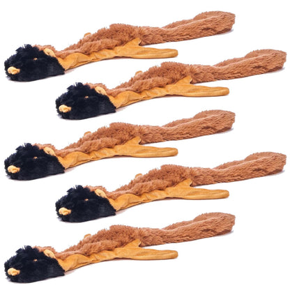 Unstuffed Plush Dog Toys, 21"L